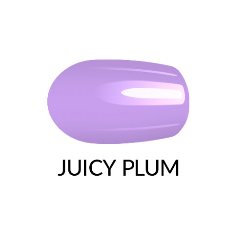 Nail lacquer gel finish Juicy Plum
