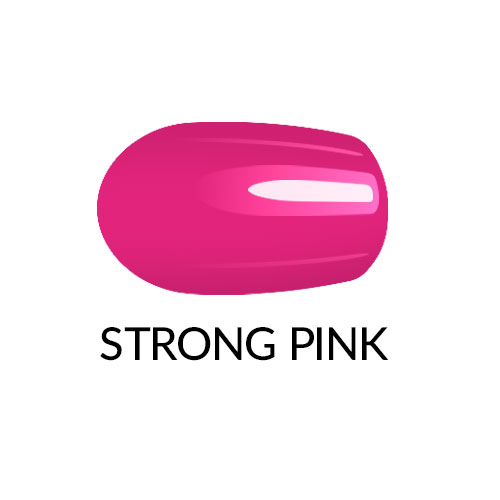 Nail lacquer gel finish Strong Pink
